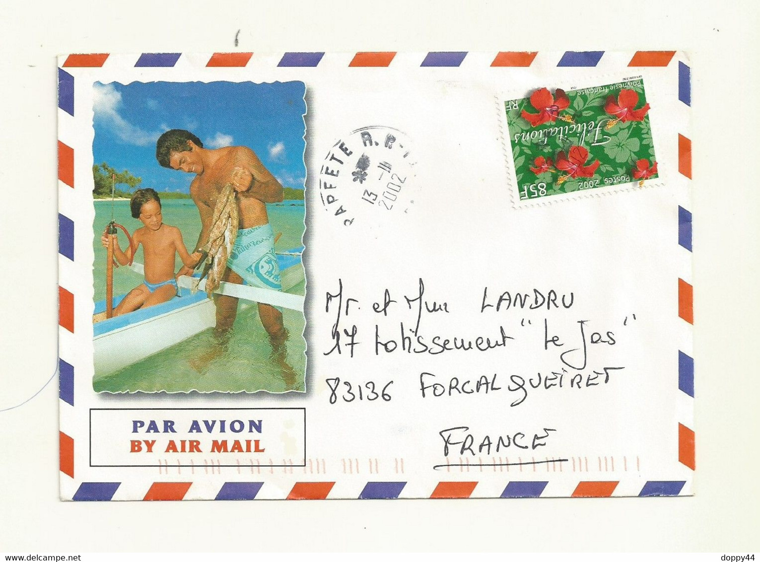 POLYNESIE TP FELICITATIONS EMIS EN 2002  SUR LETTRE. - Lettres & Documents