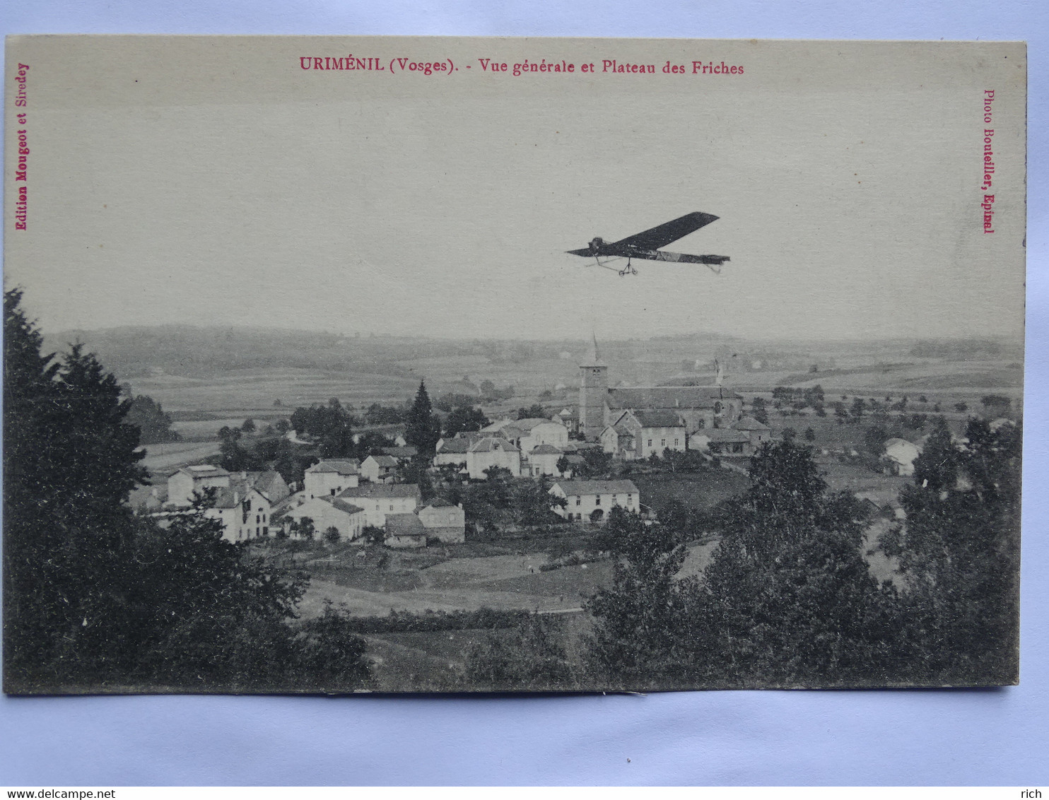 CPA 88 VOSGES - URIMENIL - Vue Générale Et Plateau Des Friches - Urimenil