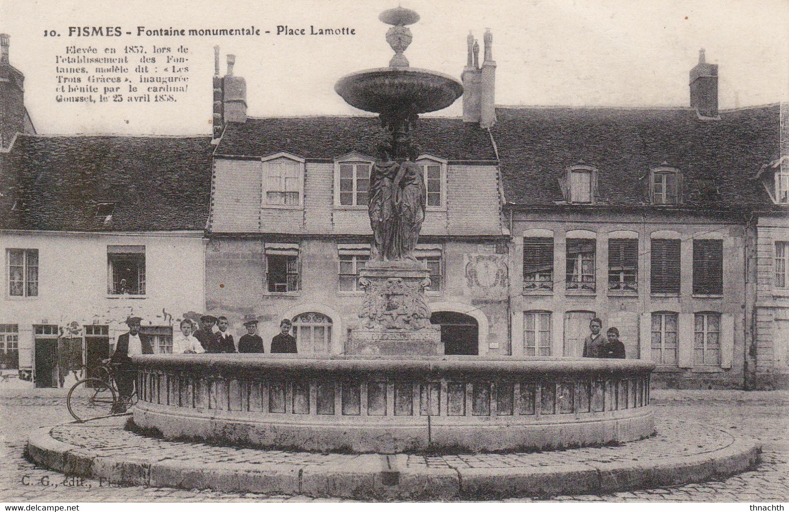 Fismes - Fontaine Monumentale Place Lamotte Animée - Fismes