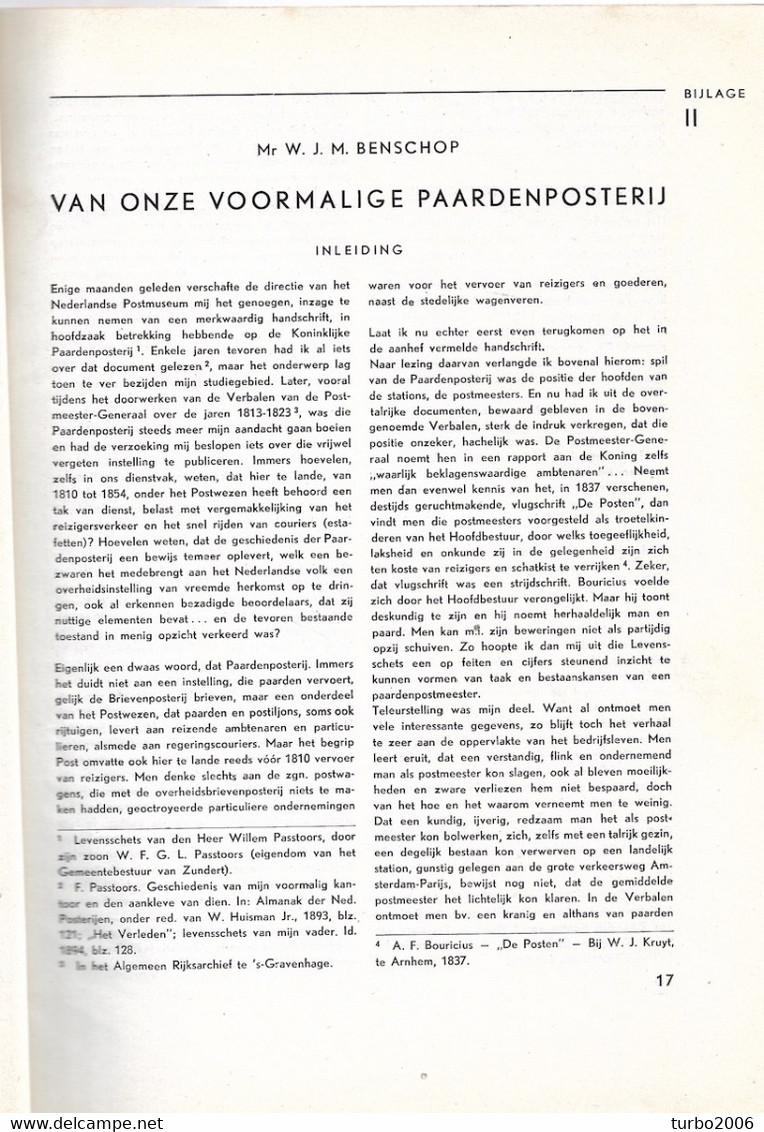 Stichting Het Nederlansche Postmuseum 18 E Jaarverslag 1947 Zie Scans Met Voorbeelden - Philately And Postal History