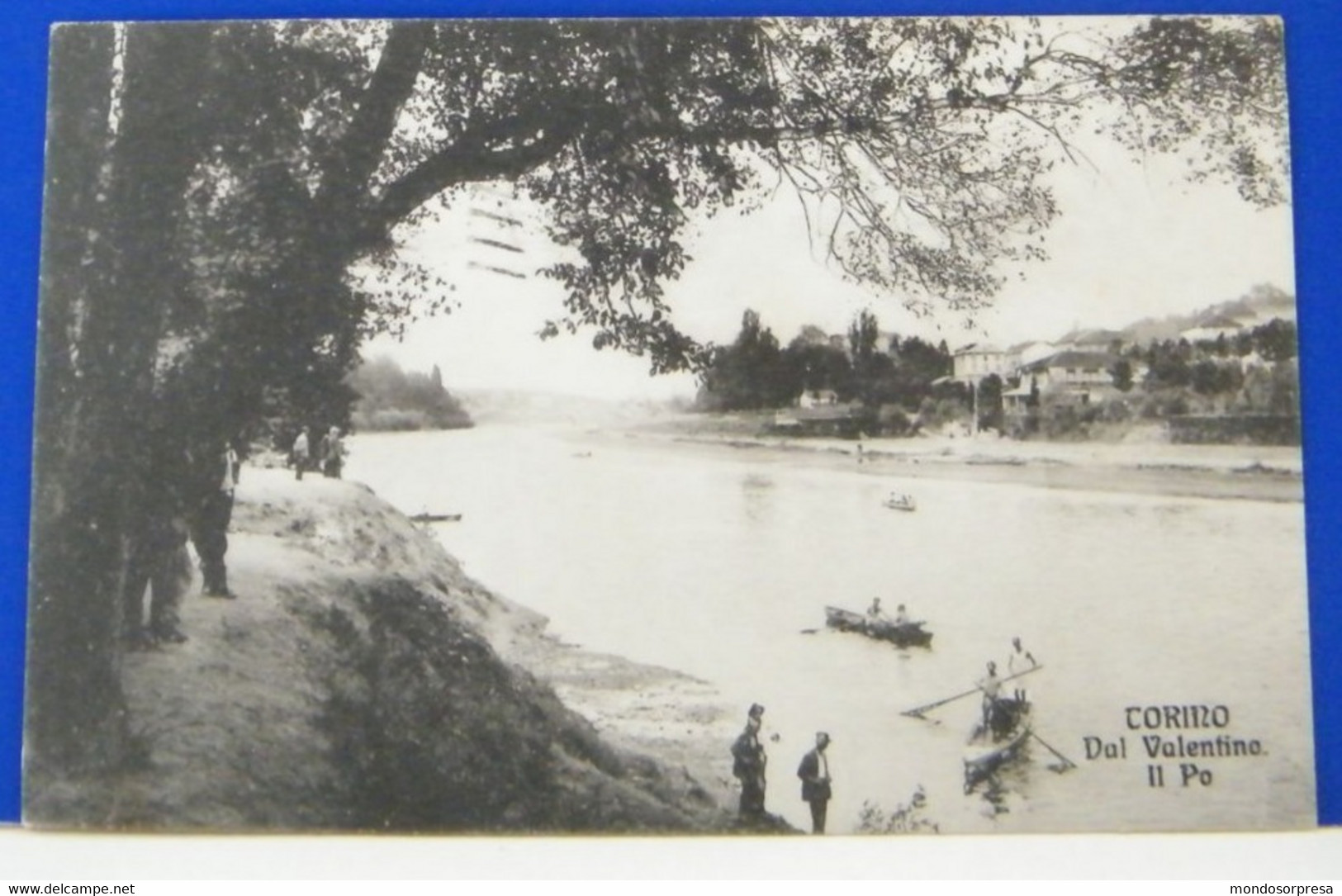 (T) TORINO - ANIMATA - DAL VALENTINO AL PO - VIAGGIATA 1923 - Fiume Po