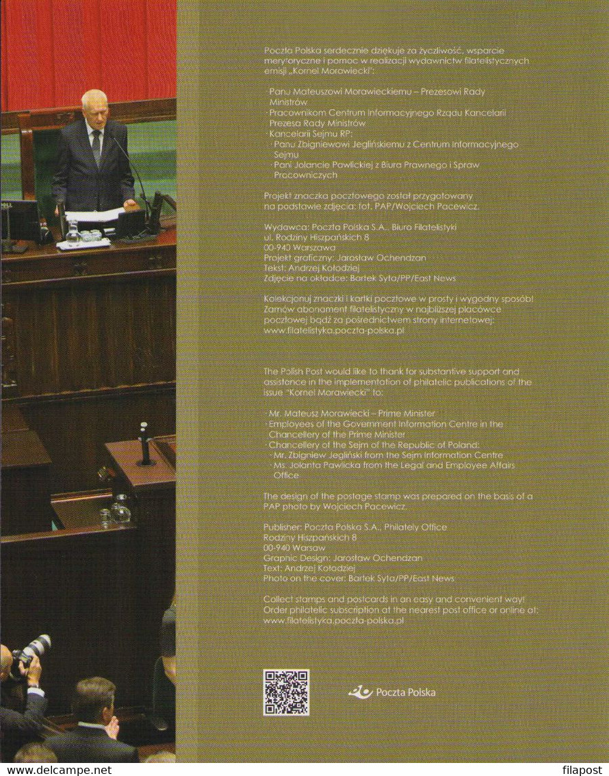 Poland 2021 Booklet / Kornel Morawiecki - Polish Politician, Fighting Solidarity, Theoretical Physicist / MNH** New!!! - Carnets
