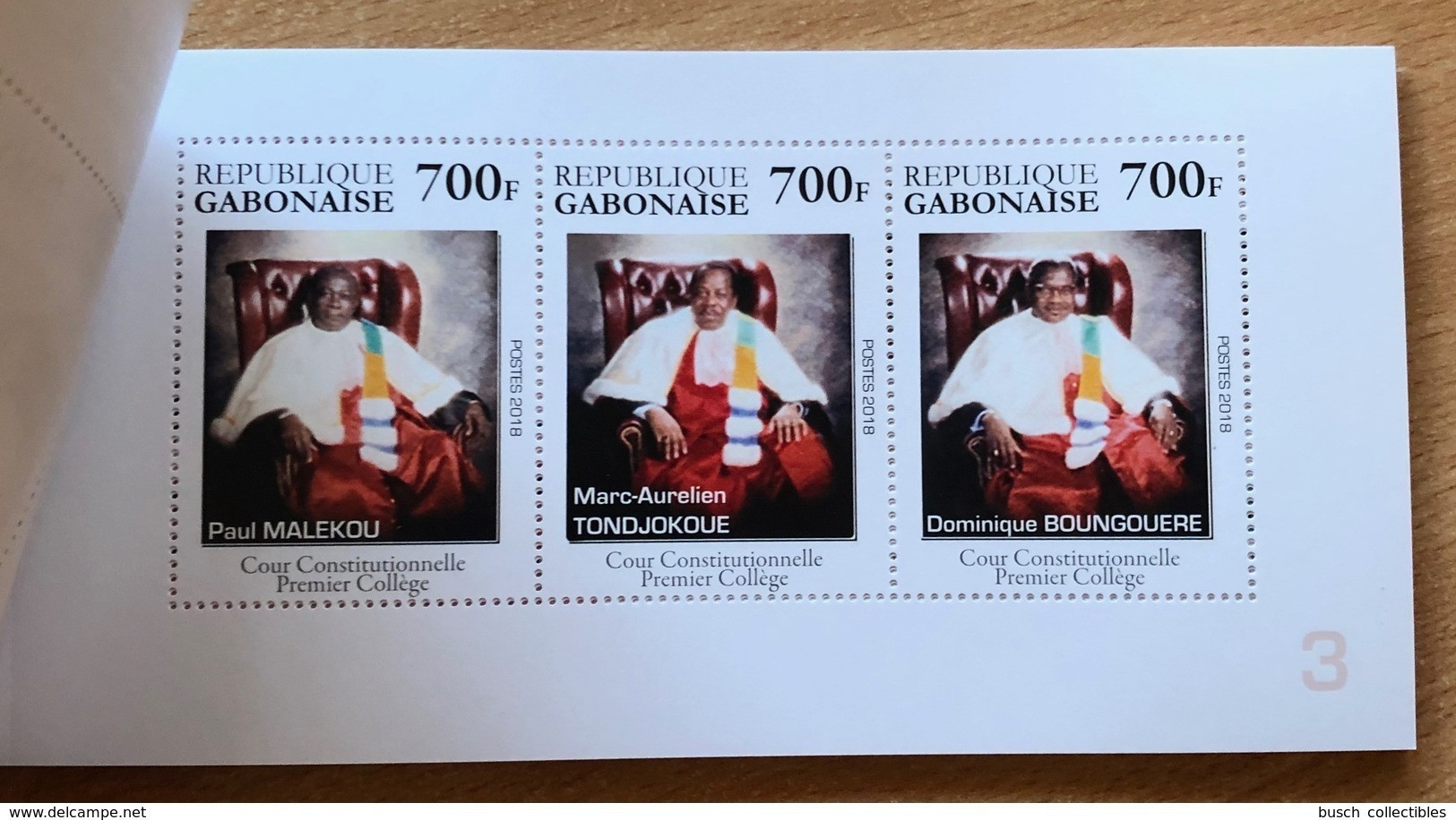 Gabon Gabun 2018 / 2019 Cour Constitutionnelle De La République Gabonaise Carnet Booklet MH Markenheft MNH - Gabun (1960-...)