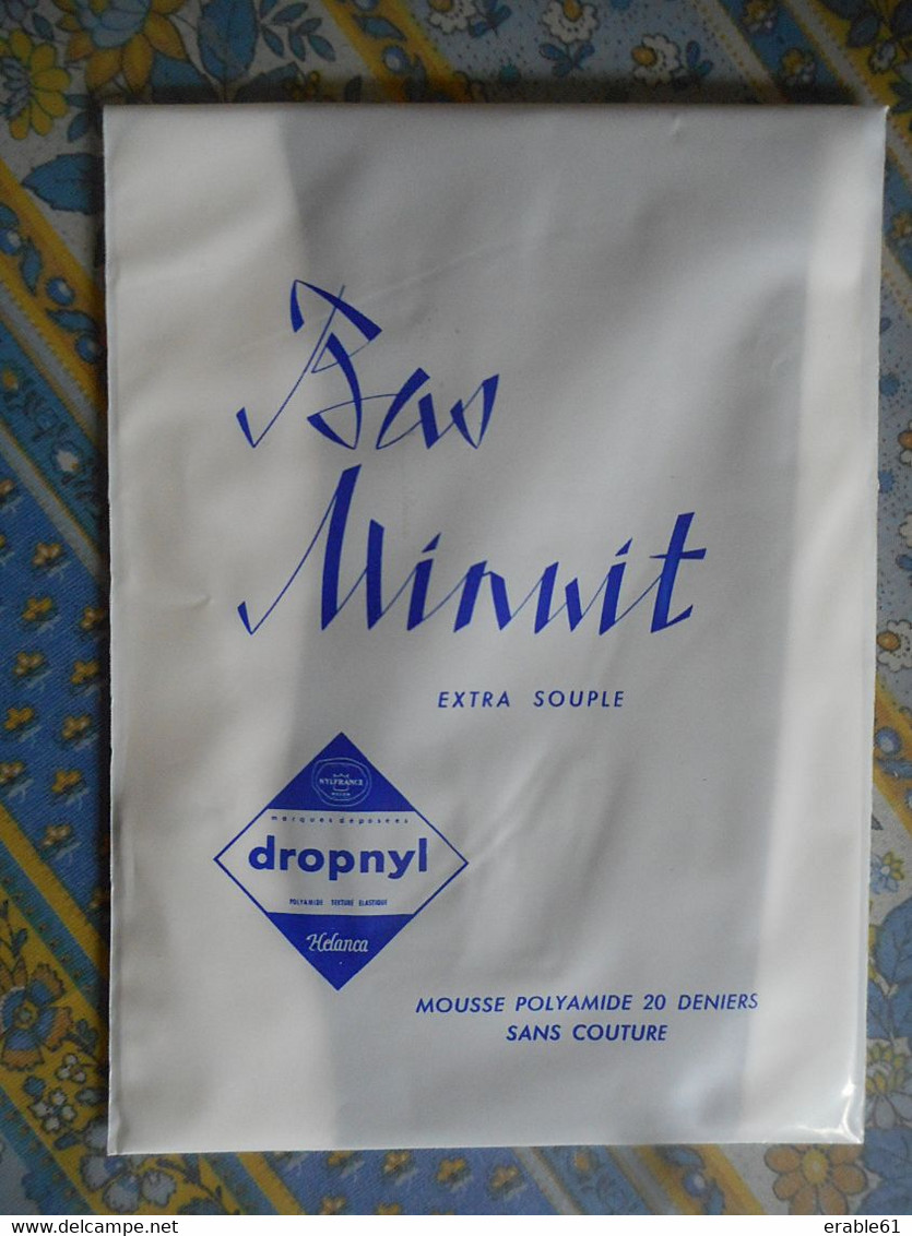 BAS DE MINUIT Année 60/70 DROPNYL HELANCA - Tights & Stockings