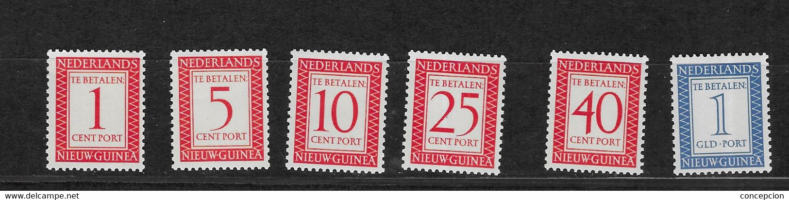 NUEVA GUINEA HOLANDESA Nº TX 1 AL 6 - Nueva Guinea Holandesa