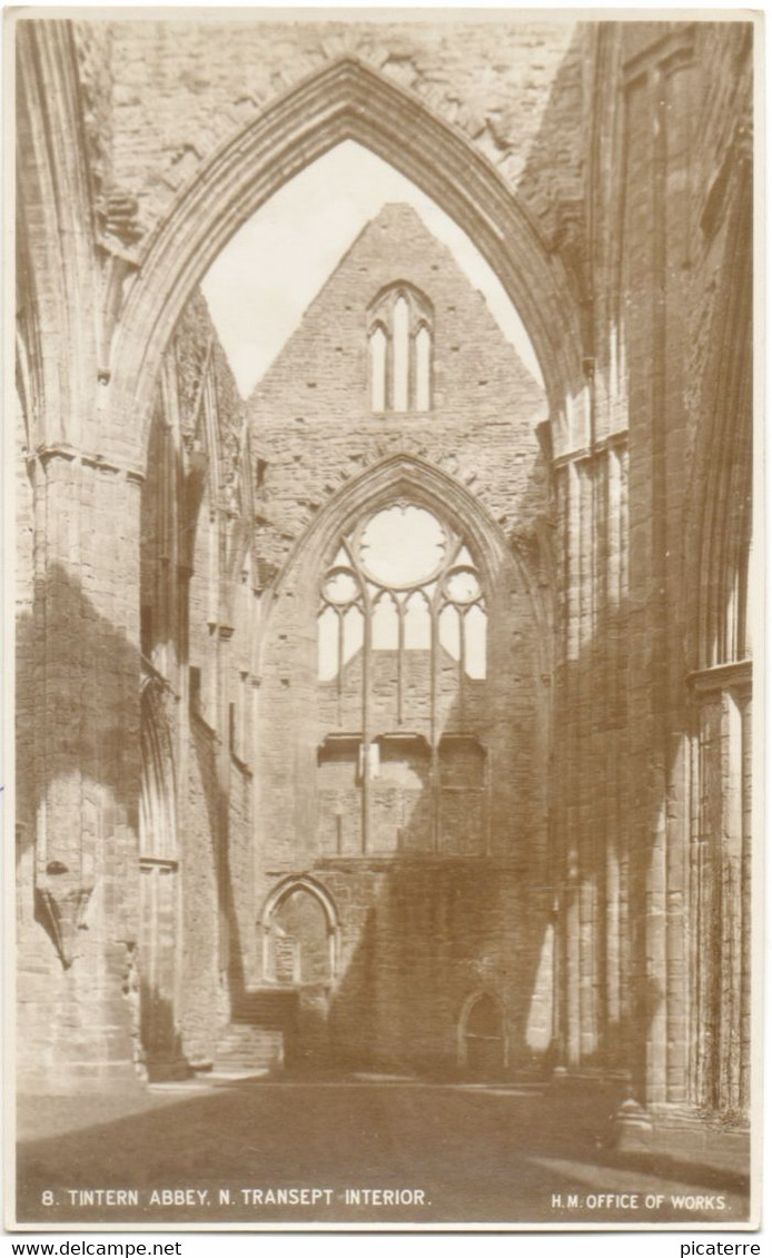 8. Tintern Abbey, N Transept Interior -  H.M Office Of Works - Monmouthshire