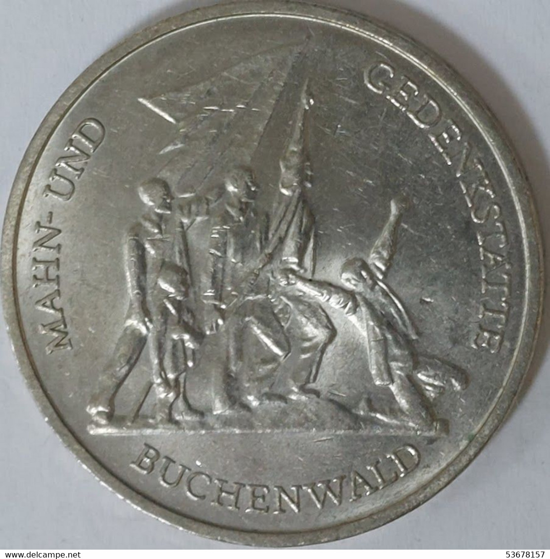 Germany - GDR - 10 Mark, 1972, Buchenwald Memorial Near Weimar, KM# 38 - Collezioni