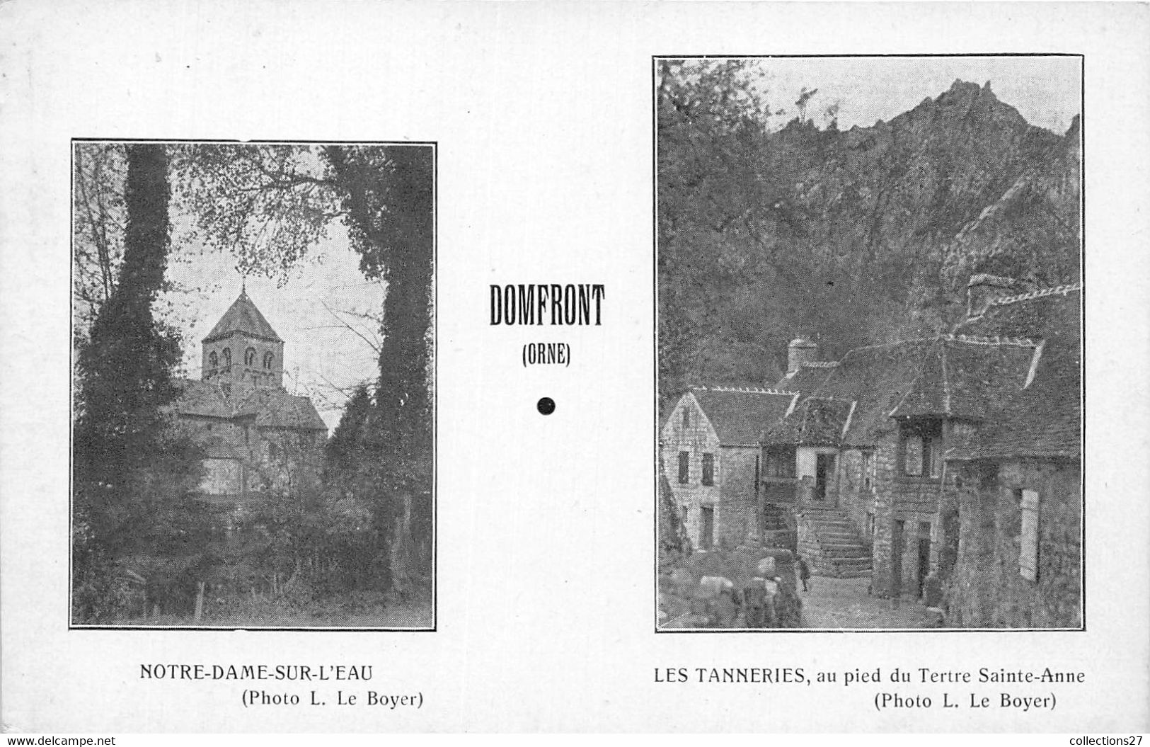 61-DOMFRAONT- MULTIVUES NOTRE DAME SUR L'EAU ET LES TANNERIES - Domfront