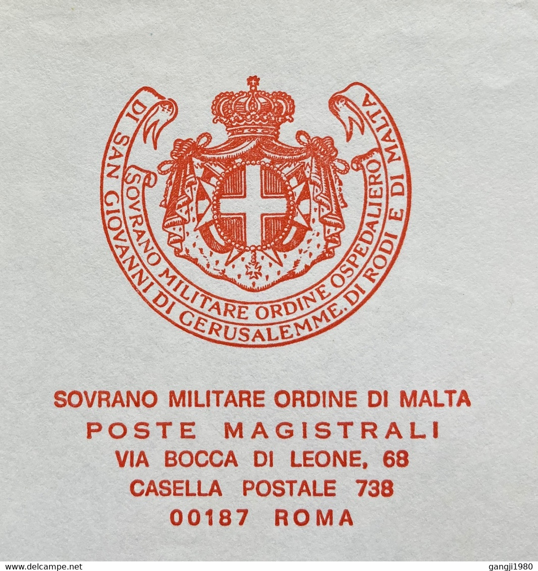 VATICAN 1995, MALTA MILITARY PRINTED COVER,4 STAMPS ,COUPLE,POPE ,CHRIST,ART ,PAINTING EXIST CHRIST SLOGAN USED COVER TO - Lettres & Documents