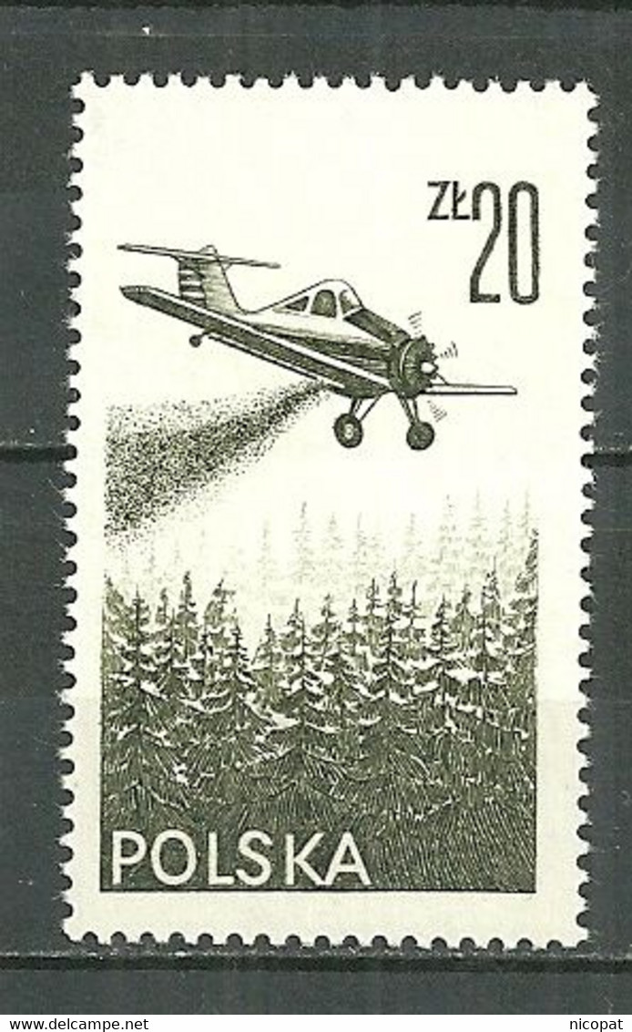 POLAND MNH ** PA 57 Aviation Avion PZL - 106 - Unused Stamps