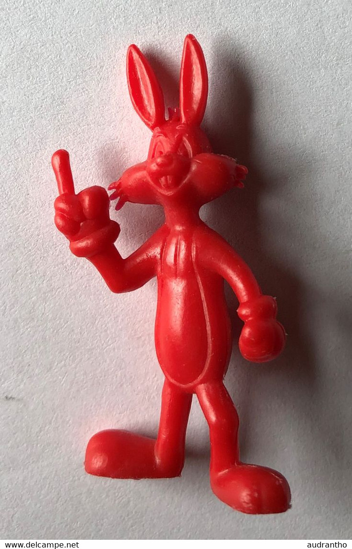 Mini Figurine Monochrome En Plastique Vintage 1967 BUGS BUNNY Looney Tunes - Little Figures - Plastic