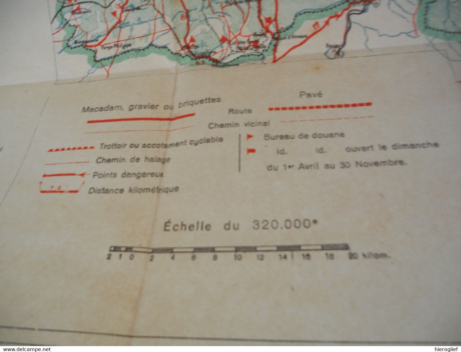 Carte Routière De La Belgique Et Du Nord De La France - Bruxelles Albert De Boeck - Strassenkarten