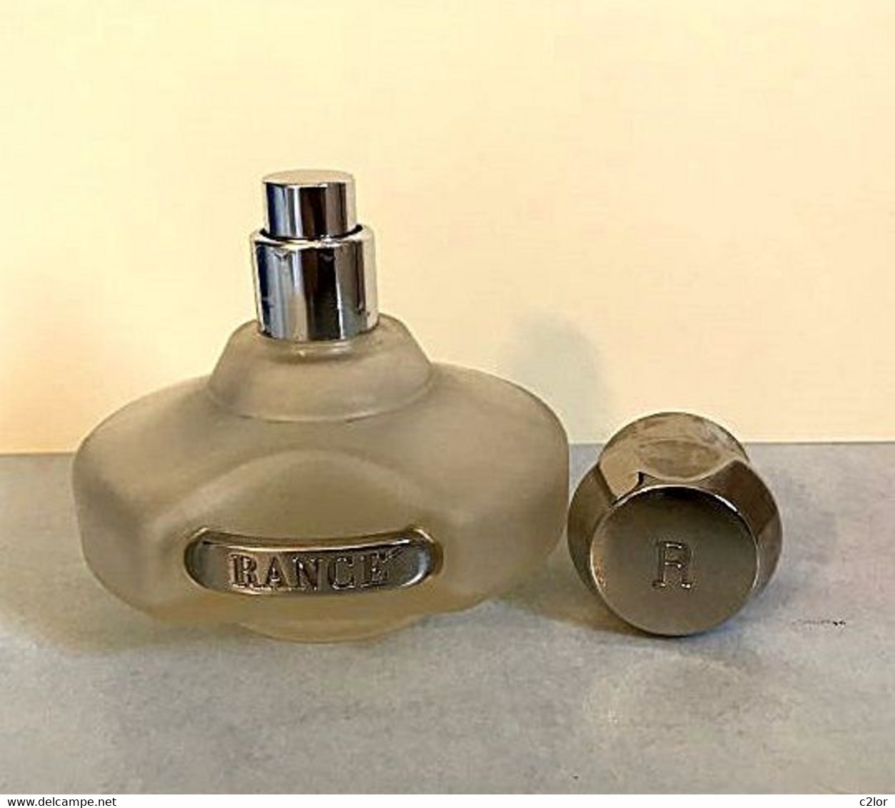 Rare Flacon Vaporisateur  " Rancé "  Verre Givré Eau De Parfum  50 Ml VIDE Pour Collection Ou Décoration - Frascos (vacíos)