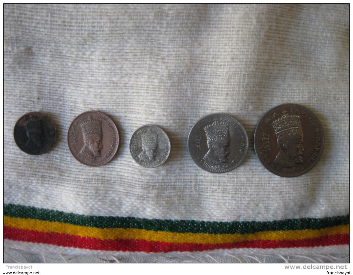 Haile Selassie 1923 EE = 1930/31 (5 Coins) AUNC - Ethiopië