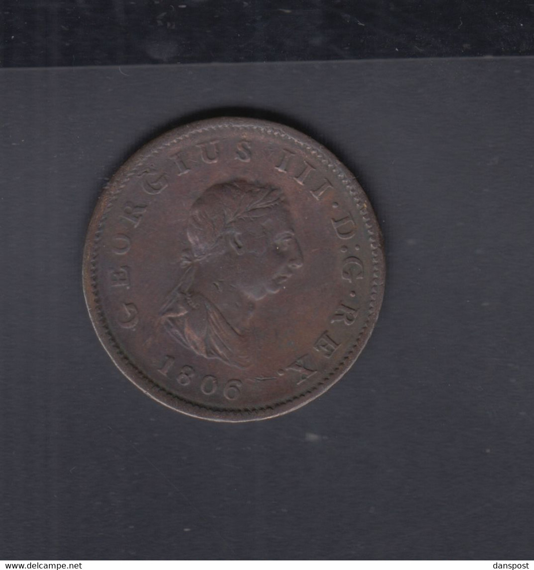 Grossbritannien Great Britain Half Penny 1806 - Autres & Non Classés