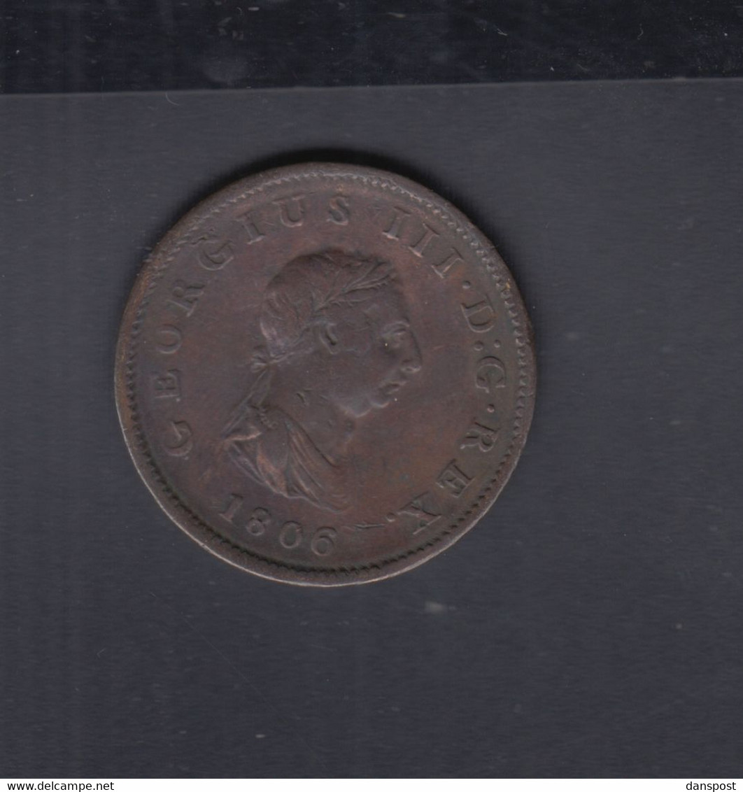 Grossbritannien Great Britain Half Penny 1806 - Otros & Sin Clasificación