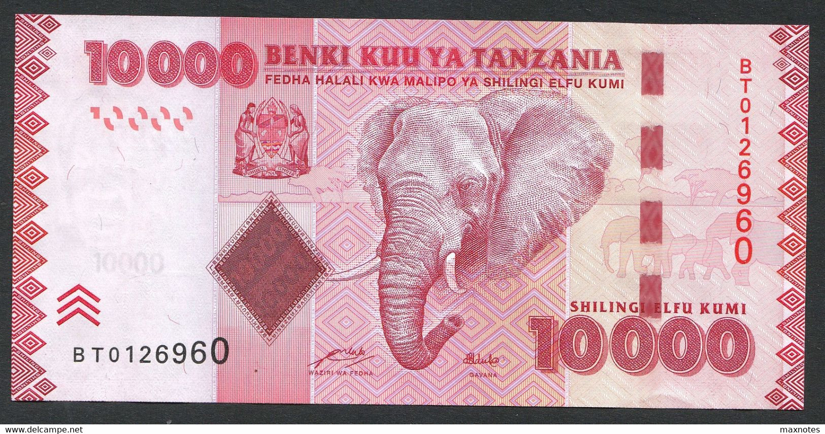 TANZANIA : 5000 Shilingi - P44a - 2010 - UNC - Tansania