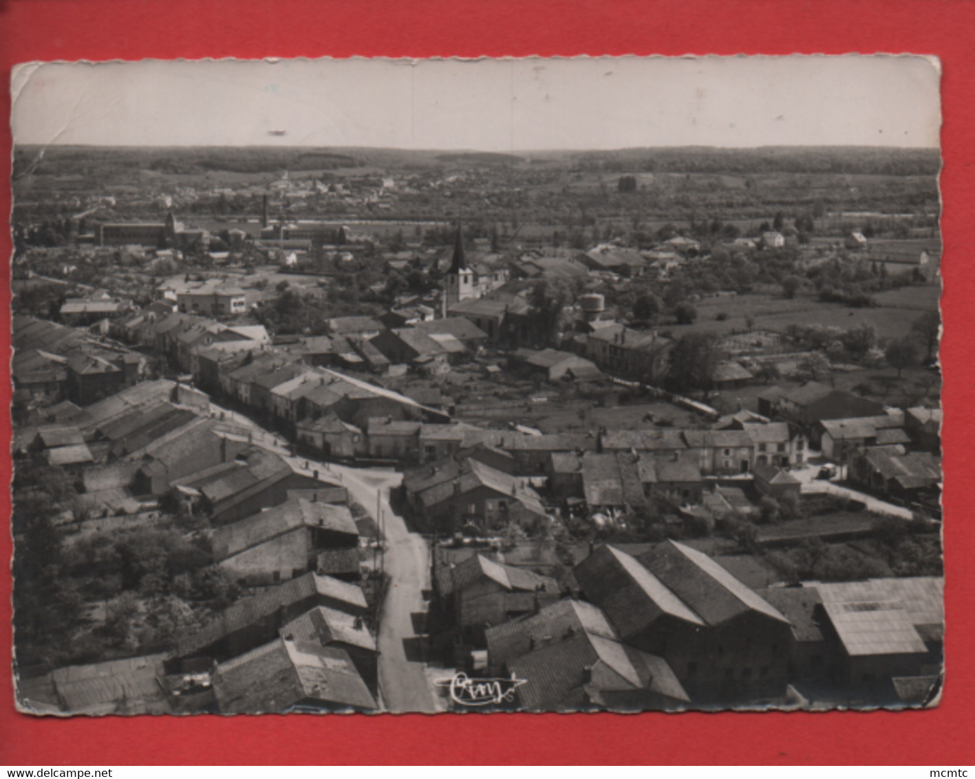 CPSM Grand Format - Vincey -(Vosges ) -  Vue Panoramique Aérienne - L'église, La Filature - Au Fond Portieux - Vincey