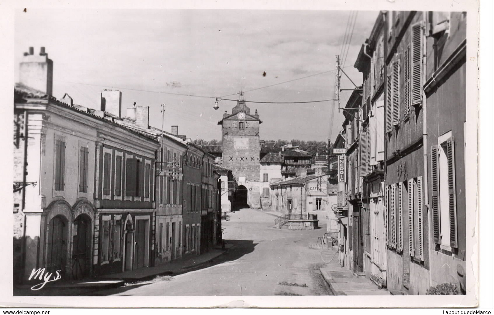 82 - Verdun-sur-Garonne - Vue De L'Horloge - Dos Divisé - Verdun Sur Garonne