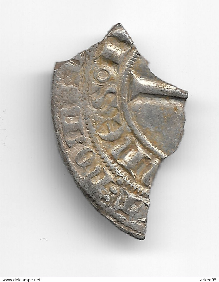 Fragment De Gros à L'étoile De Jean II Le Bon - 1350-1364 Jan II Van Frankrijk (De Goede)
