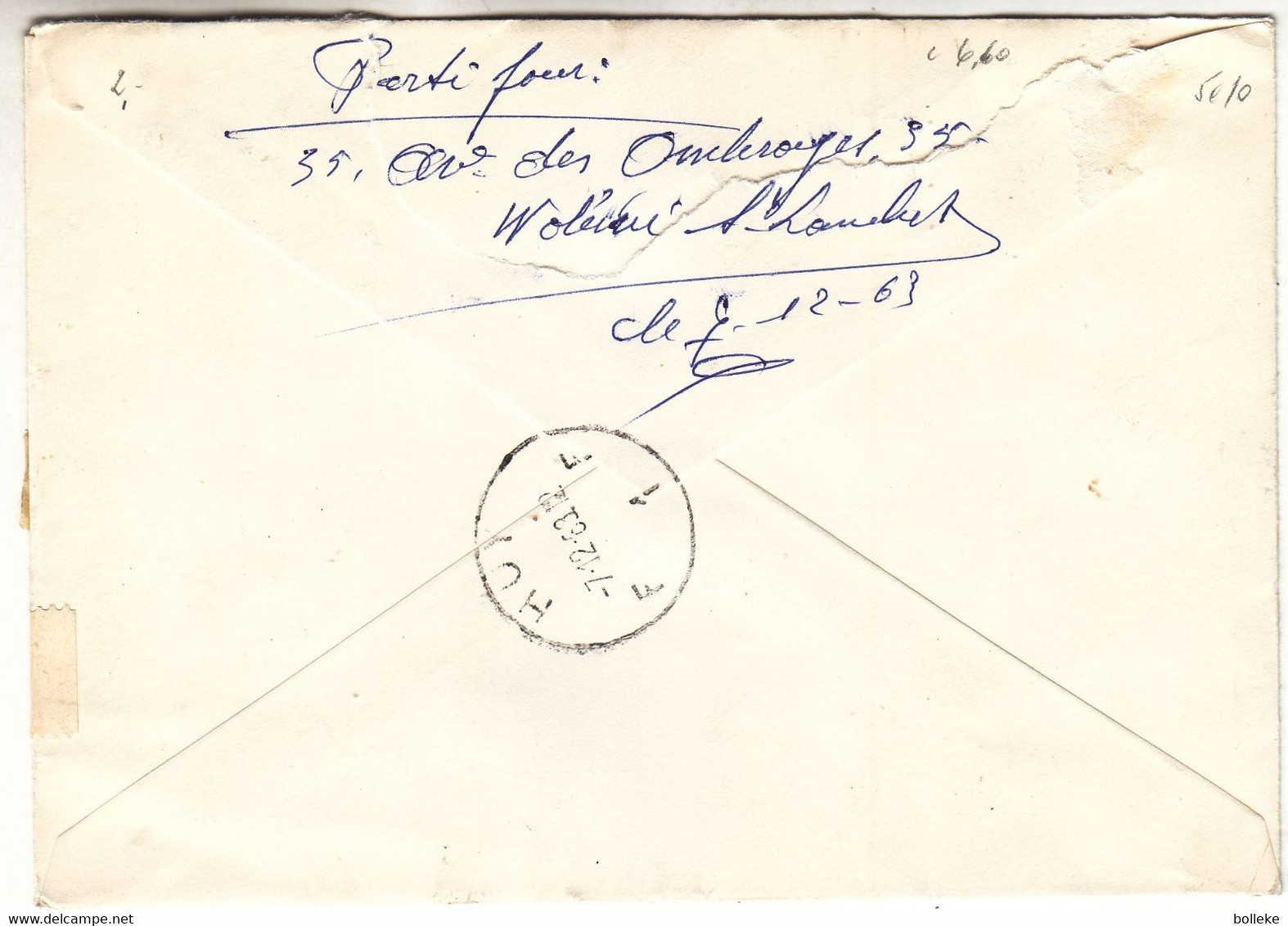 Liechtenstein - Lettre Recom De 1963 - Oblit Vaduz - Exp Vers Huy - Minnesänger - Valeur 6,60 Euros - Storia Postale