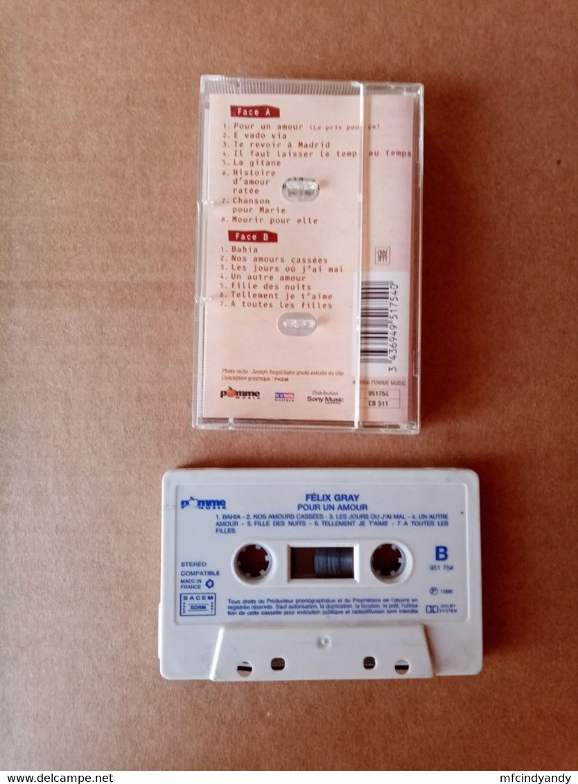 Cassette Audio  Felix Gray  -  La Gitane ... - Cassettes Audio