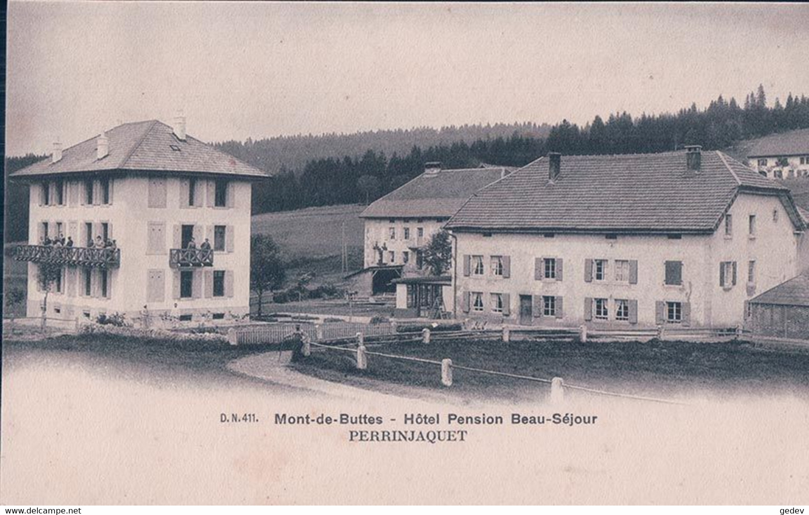 Mont De Buttes NE, Hôtel Pension Perrinjaquet (411) - Buttes 