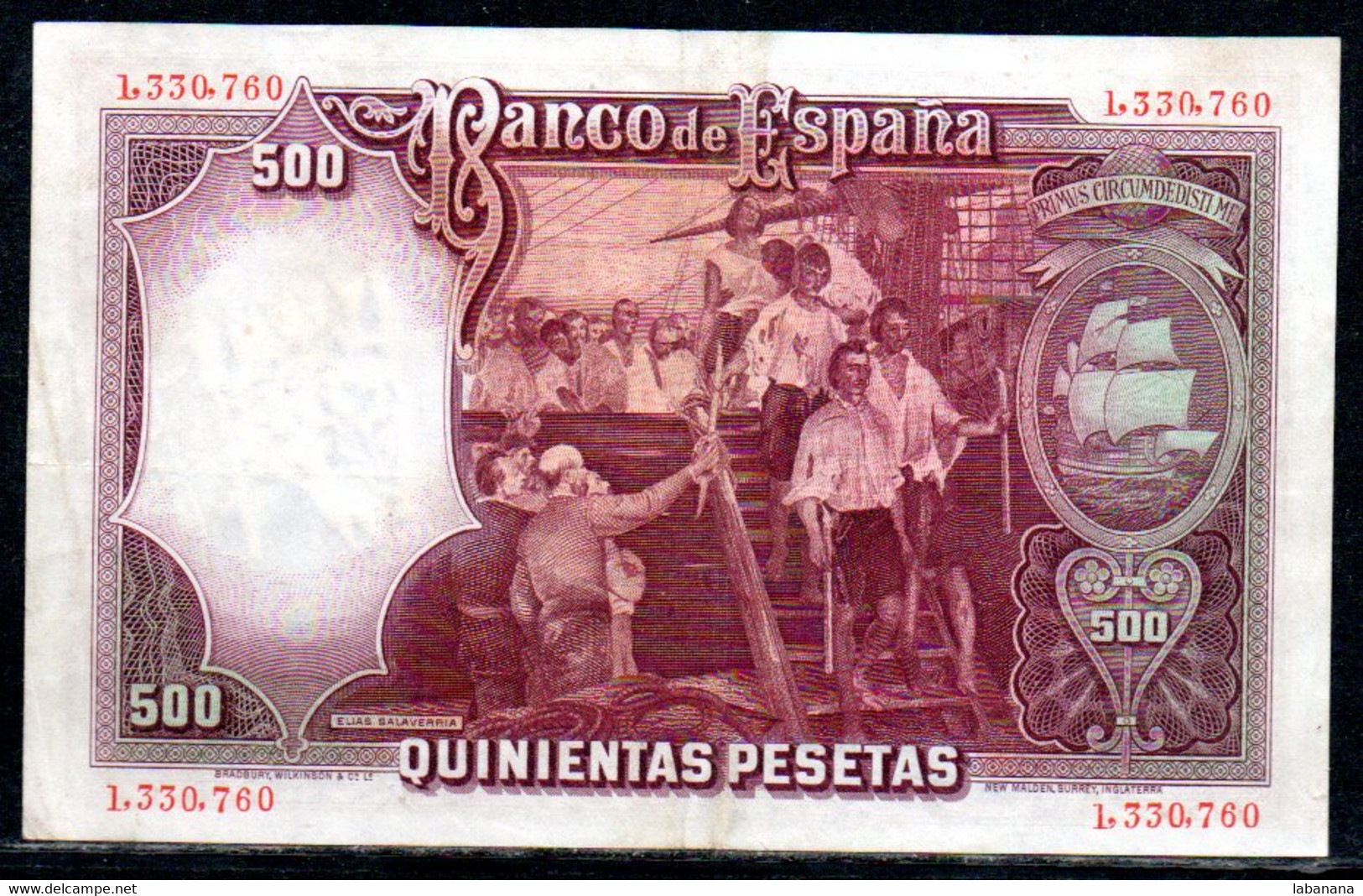 659-Espagne 500 Pesetas 1931 L330 - 500 Pesetas