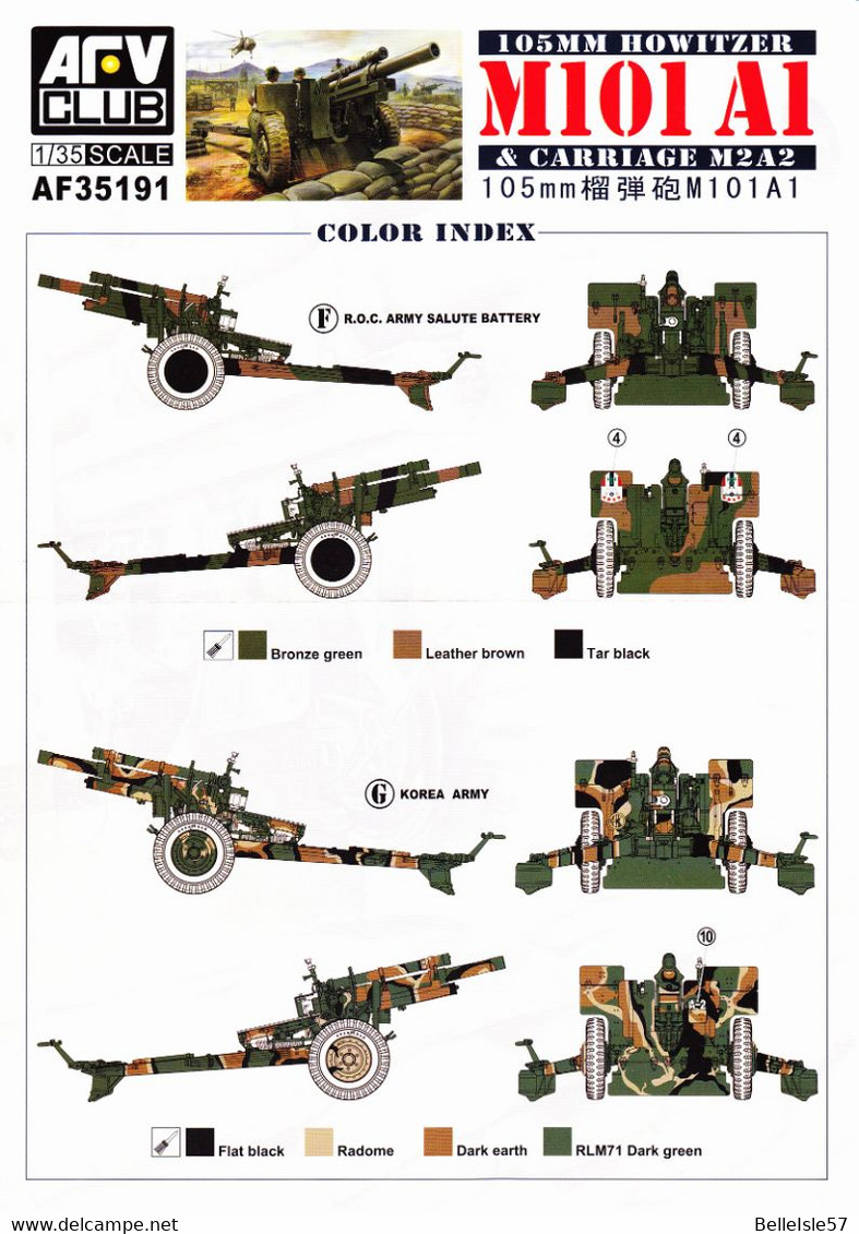 AFV Club - Canon Américain De 105mm M101 A1 - 1/35 - Military Vehicles