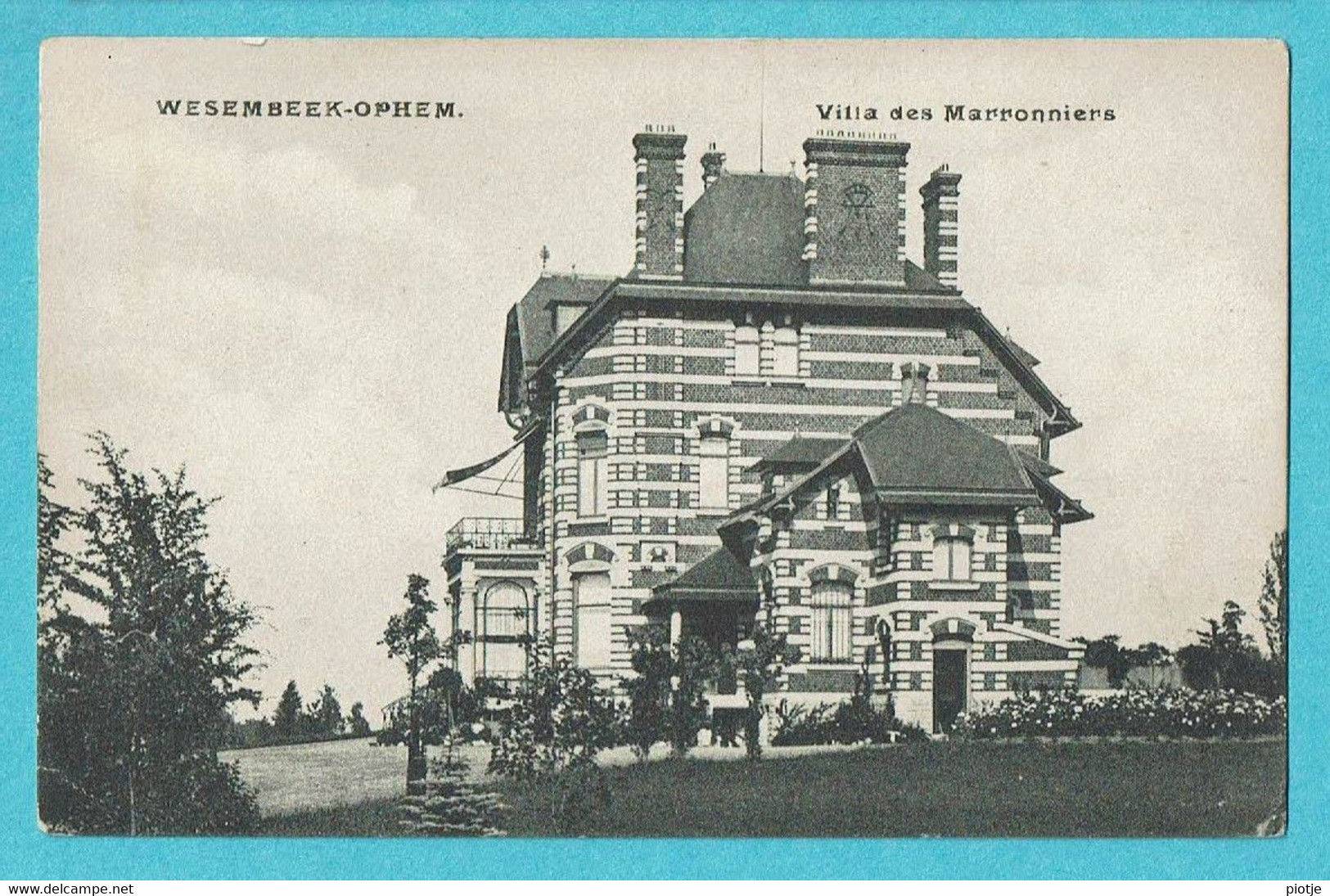 * Wezembeek Oppem (Vlaams Brabant) * Villa Des Marronniers, Chateau, Kasteel, Castle, Schloss, TOP, Rare, Unique - Wezembeek-Oppem