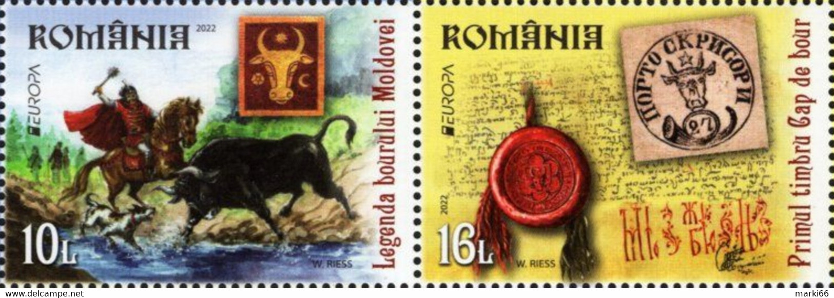 Romania - 2022 - Europa CEPT - Stories And Myths - Mint Stamp Set - Neufs