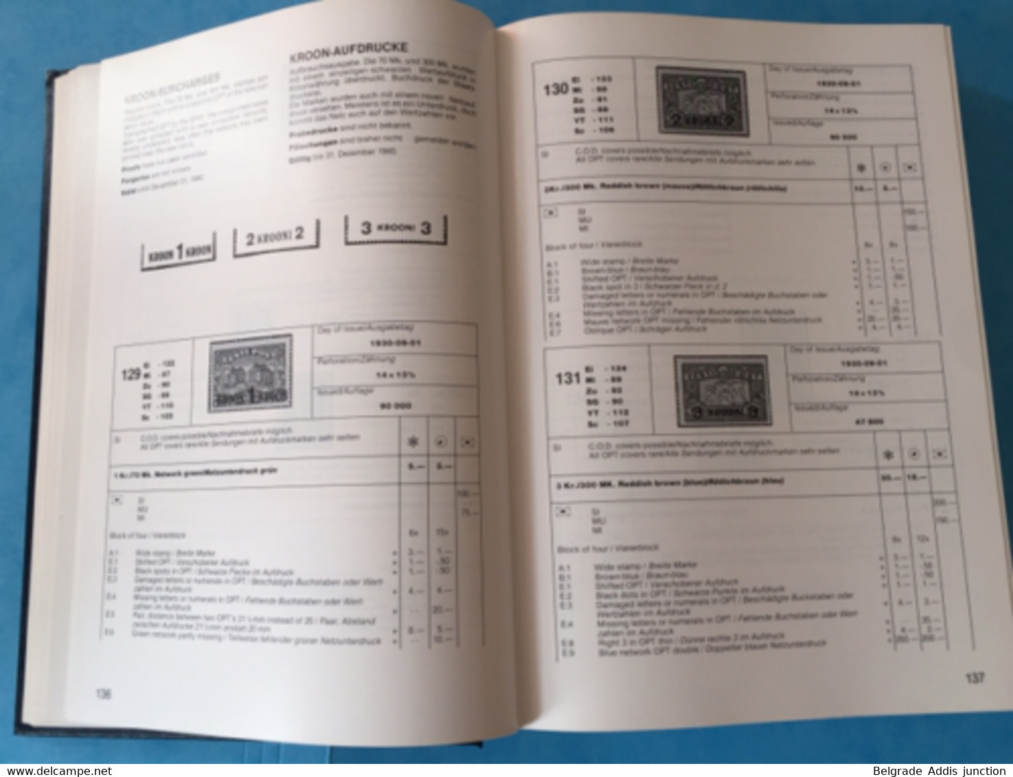 Eesti Estonia Estland Handbook Specialized Catalogue Hurt & Ojaste 1986 Bilingual English / Deutsch Nr.42/300 Signed - Other & Unclassified