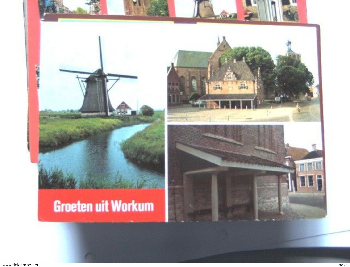 Nederland Holland Pays Bas Workum Met Molen En Gebouwen - Workum