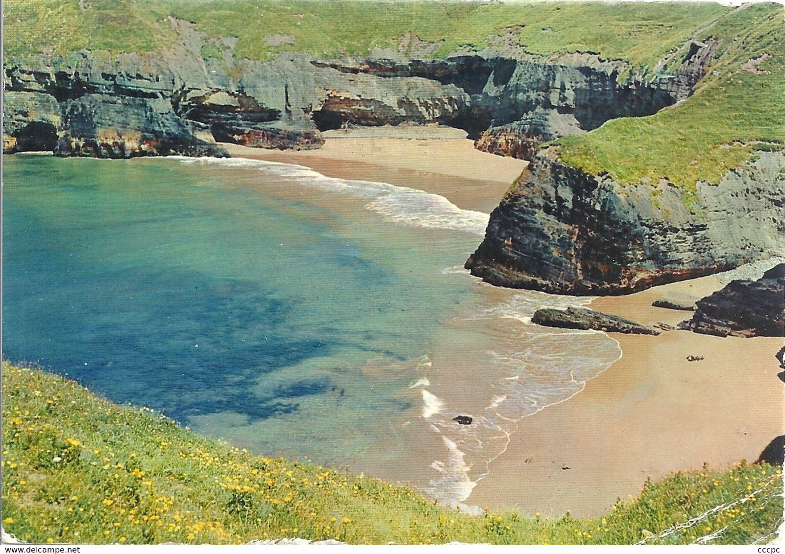 CPSM Irlande Falaise De Ballybunian - Publicité Ionyl - Storia Postale