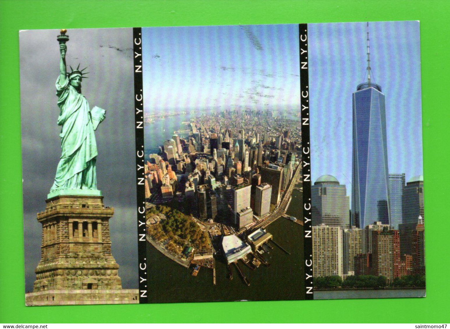 ÉTATS-UNIS . NEW YORK CITY . " STATUE OF LIBERTY, FREEDOM TOWER, MANHATAN " . MULTI-VUES - Réf. N°12158 - - Multi-vues, Vues Panoramiques