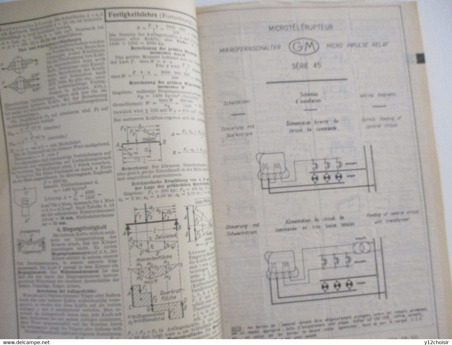 LIVRE 1965 ELECTRONIQUE ELECTRICITE FACH UND TABELLENBUCH FUR ELEKTROTECHNIK FRIEDRICH DUMMLER