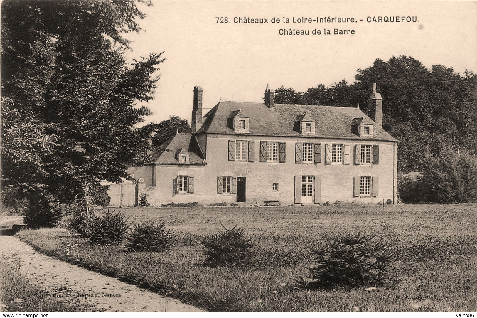 Carquefou * Château De La Barre * Châteaux De La Loire Inférieure N°728 - Carquefou