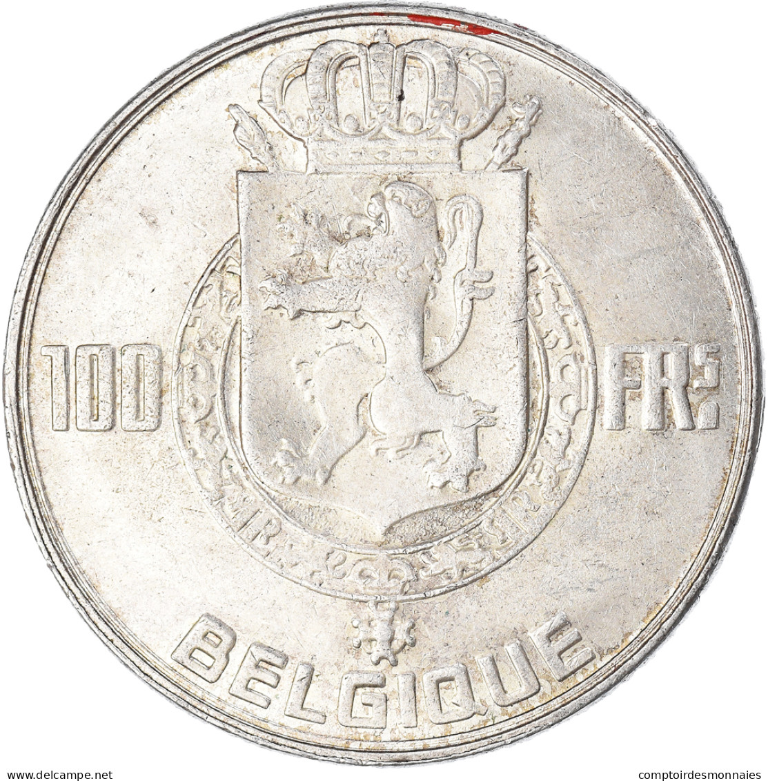 Monnaie, Belgique, 100 Francs, 100 Frank, 1950, Bruxelles, TTB+, Argent - 100 Franc