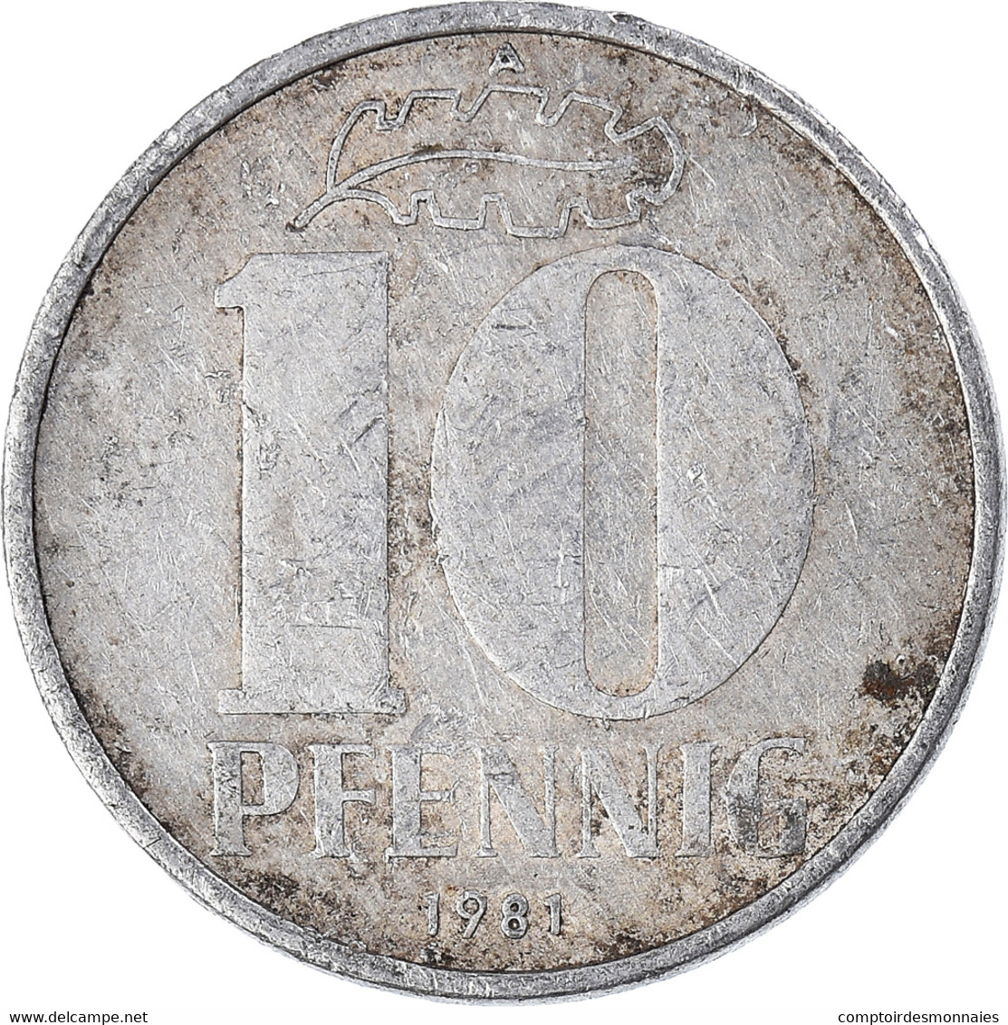 Monnaie, République Démocratique Allemande, 10 Pfennig, 1981 - 10 Pfennig