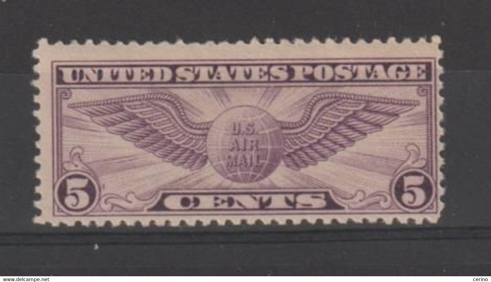 U.S.A.:  1930  AIR  MAIL  -  5 C. UNUSED  STAMP  -  P. 11  -  YV/TELL. 12 - 1b. 1918-1940 Ungebraucht