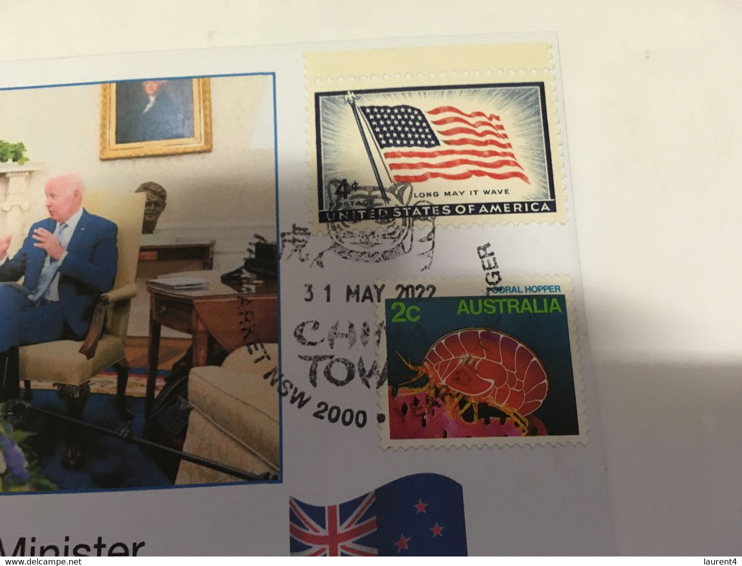 (1 G 2) Visit Of New Zealand Prime Minister Ardern To USA & Meeting With President Biden (31-5-2022) - Storia Postale