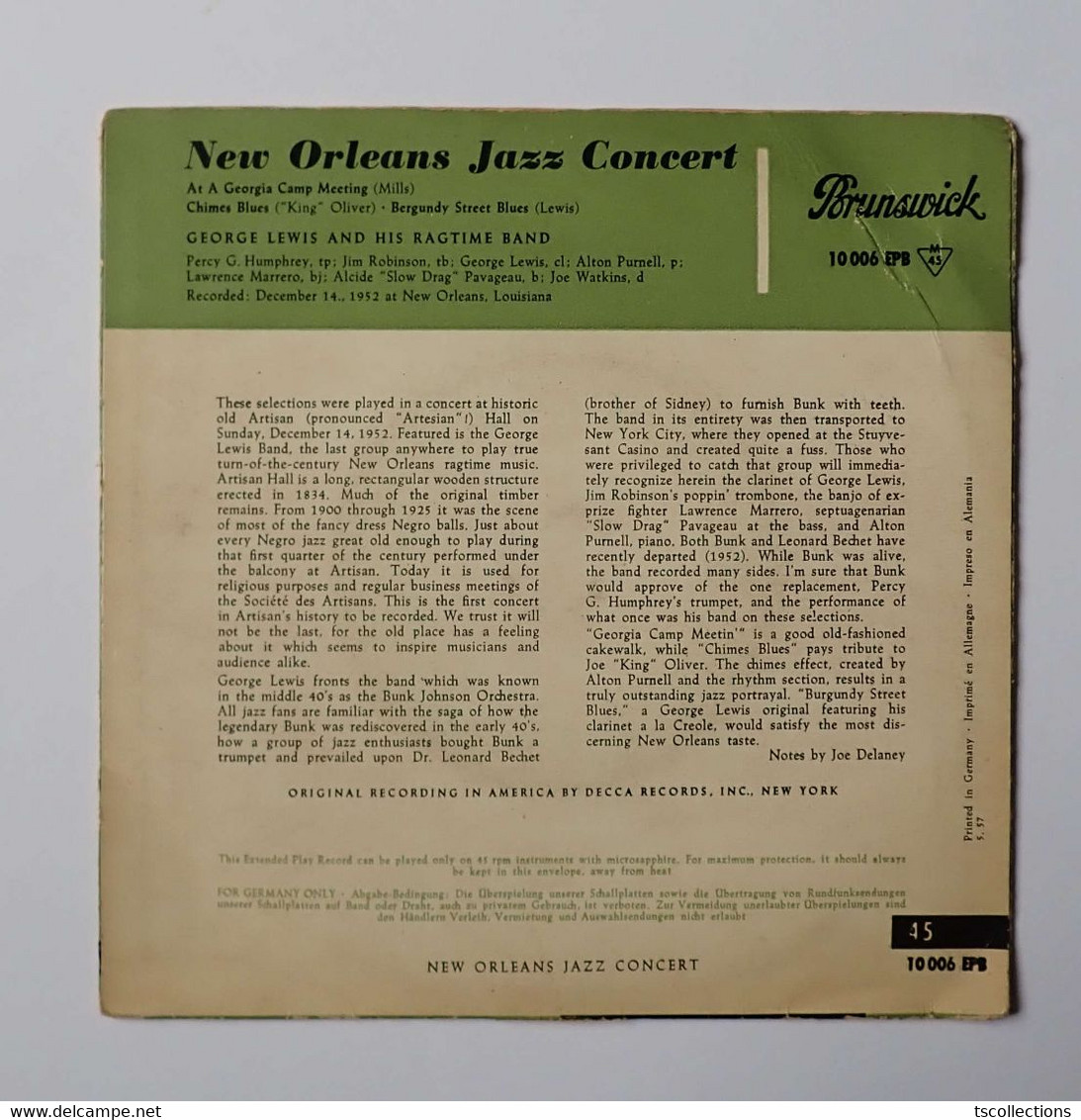 George Lewis - New Orrleans Jazz Concert - Jazz