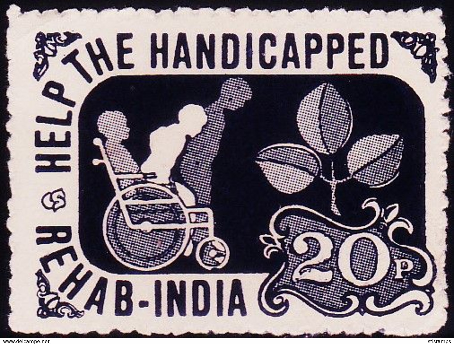 Help The Handicapped - Rehab India Foundation, Delhi - Liefdadigheid Zegels