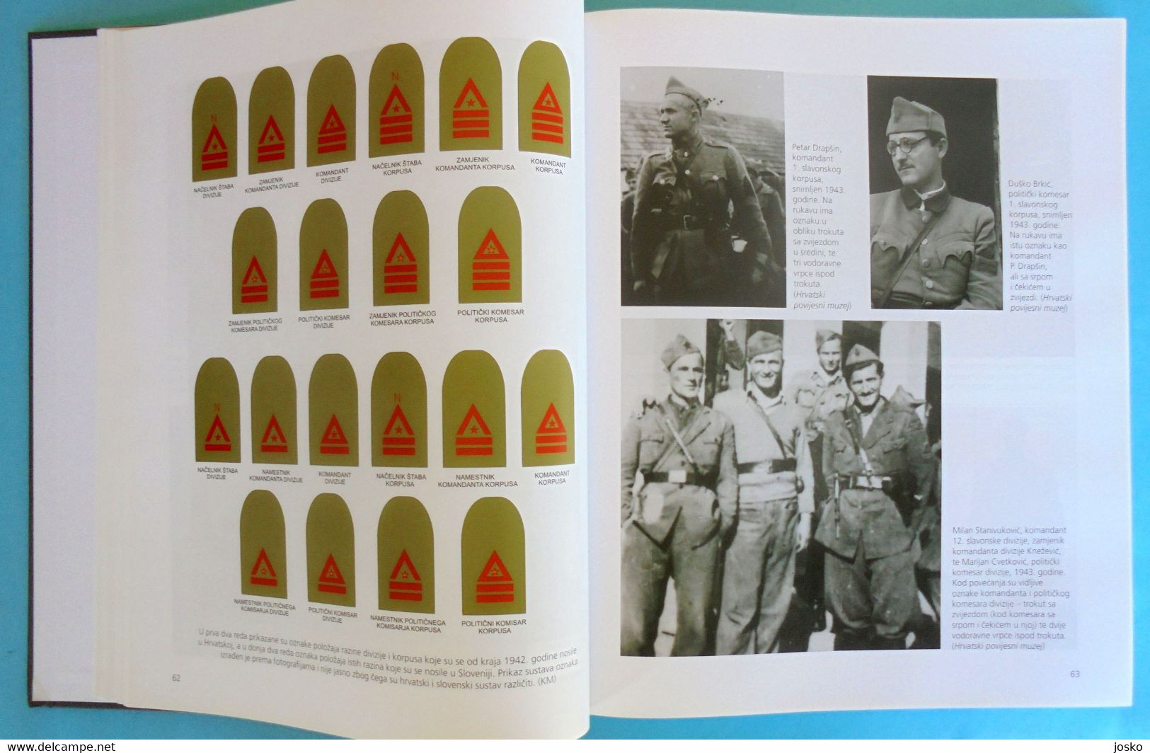 WW2 YUGOSLAVIA PARTISANS (1941-1953) UNIFORMS AND INSIGNIA - Croatia large book * Yougoslavie Jugoslavia Slovenia Serbia