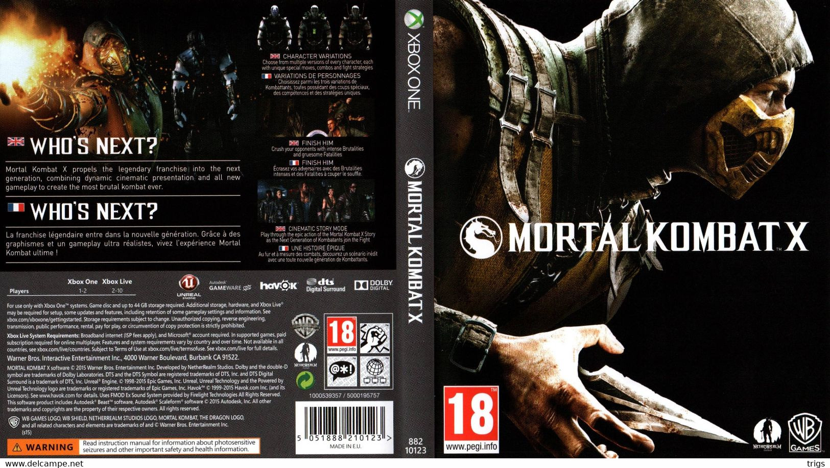 X Box One - Mortal Kombat X - Xbox One