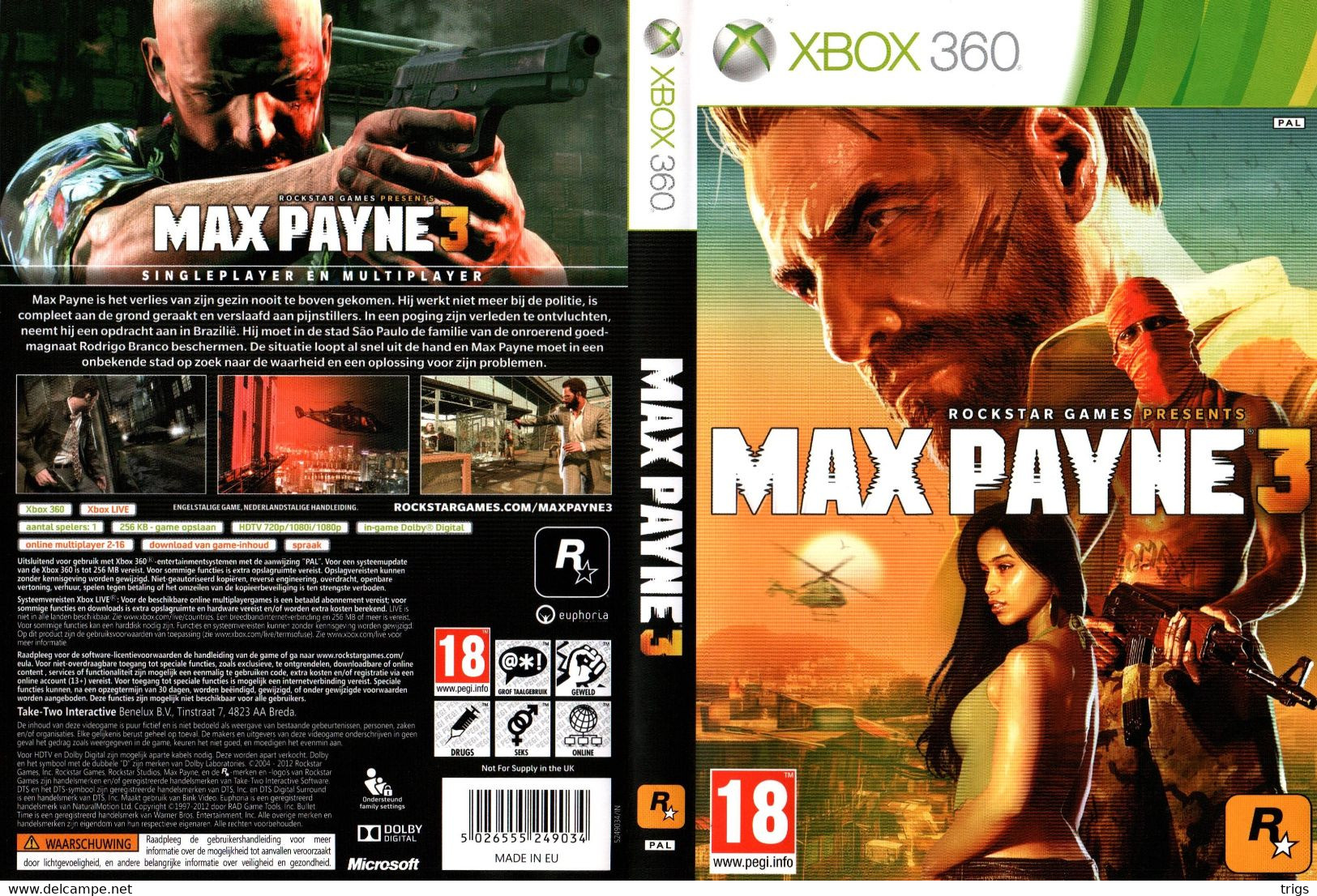 X Box 360 - Max Payne 3 - Xbox 360