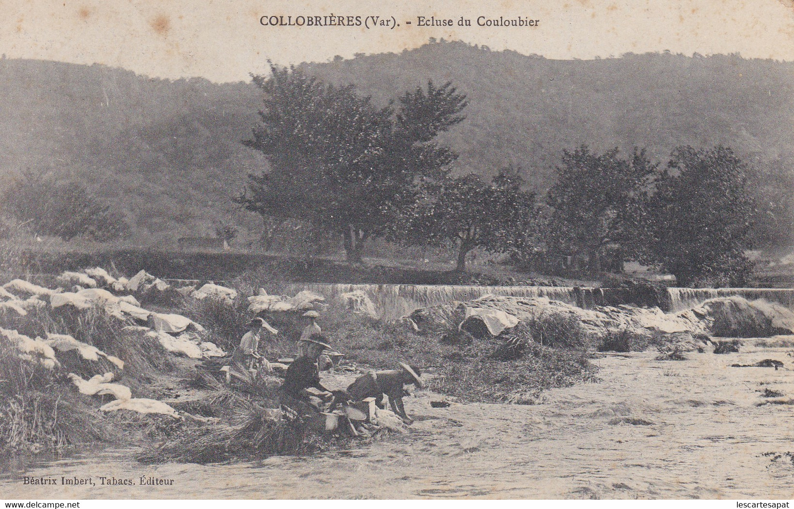 COLLOBRIERES (Var) - Ecluse Du Couloubier 1908 - Collobrieres