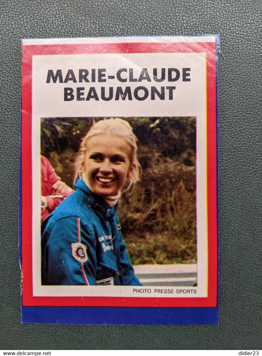 PILOTE AUTOMOBILE JEUNE FEMME MARIE CLAUDE BEAUMONT PATINAGE ARTISTIQUE MONITRICE DE SKI RALLYES 24 HEURES DU MANS - Other & Unclassified