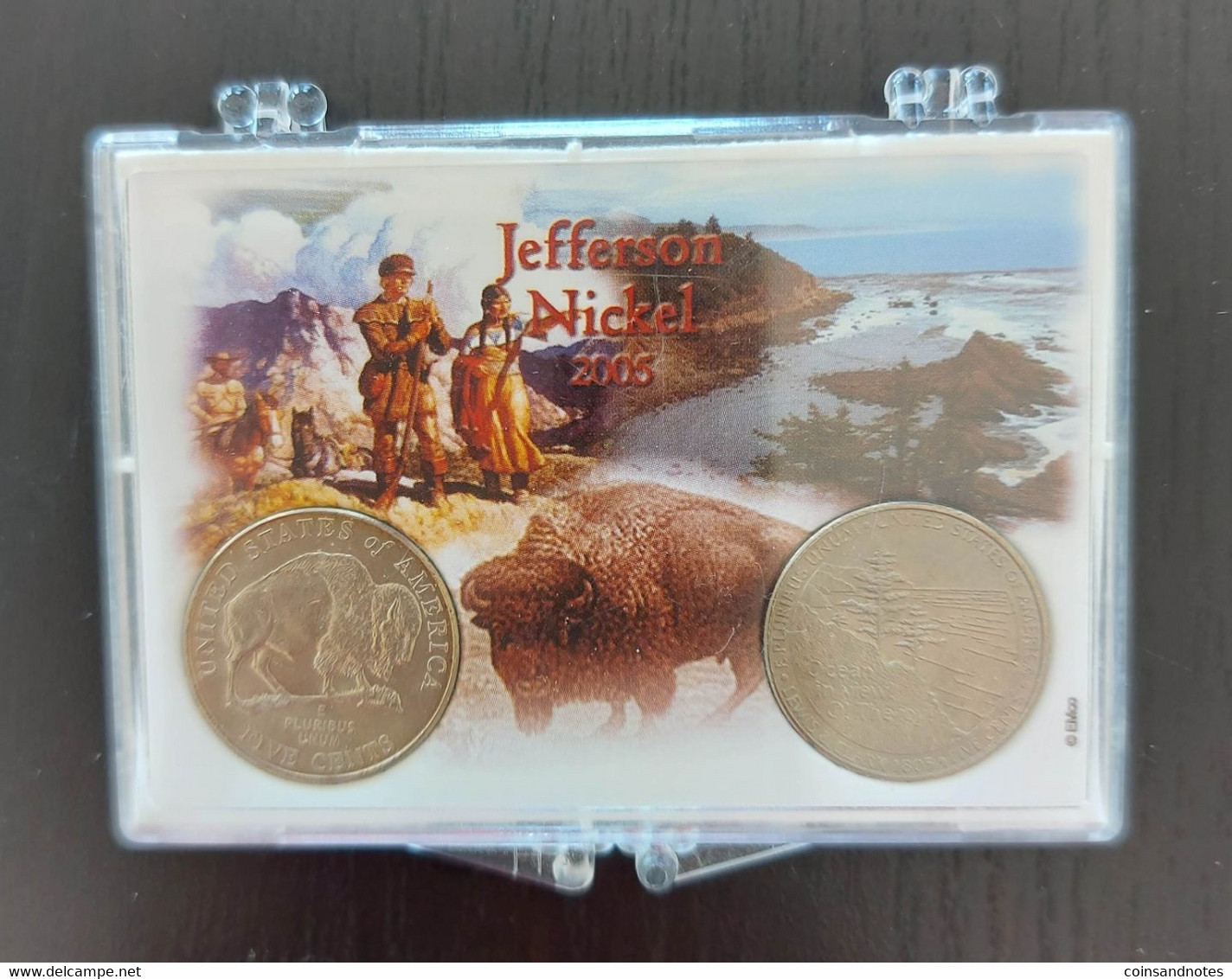 USA 2005 - Set Of 2 ‘Jefferson Nickel’ 5 Cents - ©Emco - Philadelphia - Mint Sets