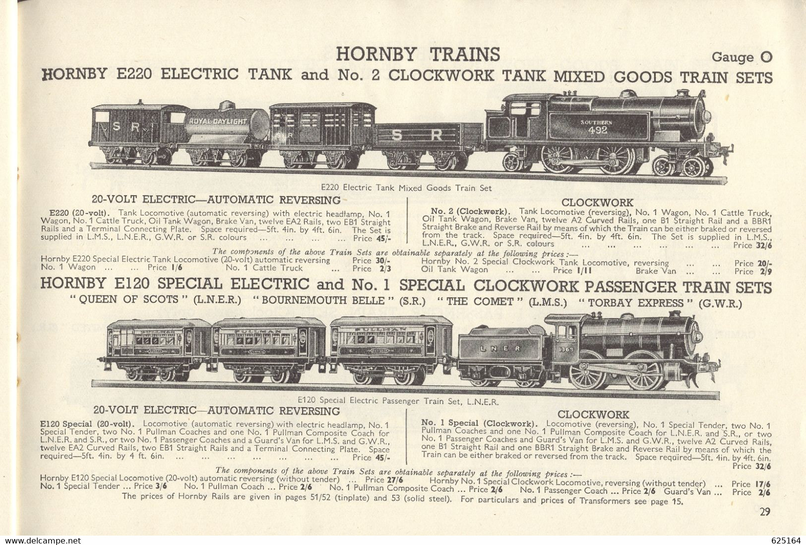 Catalogue HORNBY 1939/40 Toys Of Quality Dinky Meccano Trains Aeroplane Motor Cars Speed Boats - Inglese